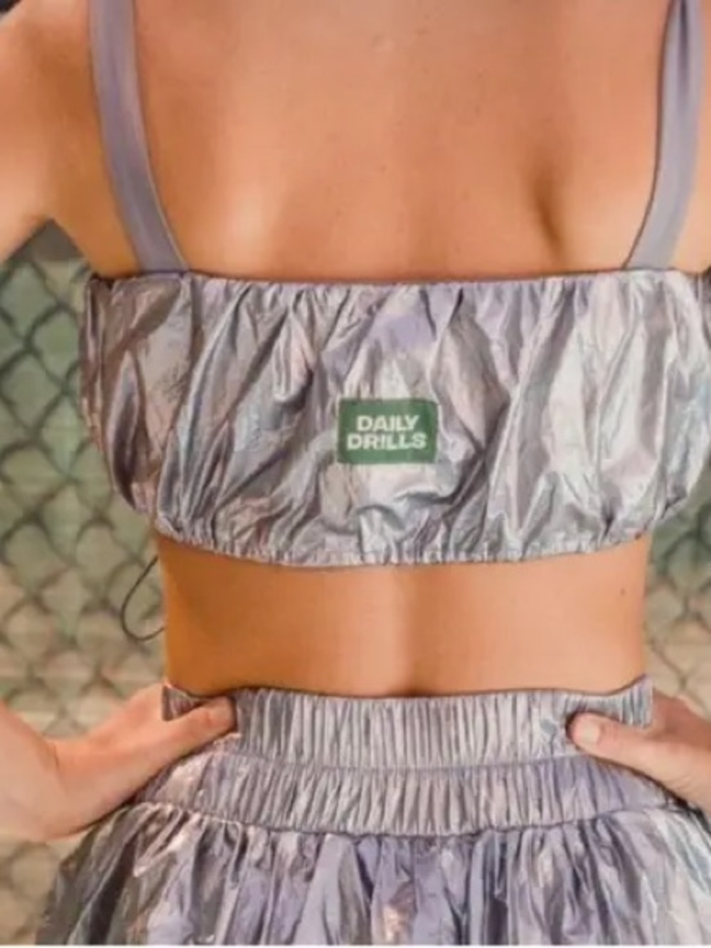 Daily Drills Silver Bubble Bra
